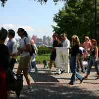 Digital color image of the 2004 Hoboken Pet Parade, along the Hoboken Waterfront, Sunday, September 26, 2004.