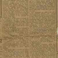 Newspaper clipping from "The New Inquirer," March 13, 1915.