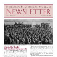 Hoboken Historical Museum Newsletter [Second Series], Volume 14, Number 5, Sept.-Oct. 2008.