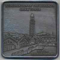 Paperweight: Rededication of the Hoboken Clock Tower. May 9, 2008.