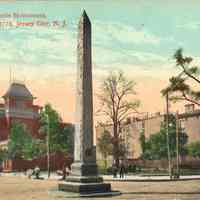 Postcard: Paulus Hook Monument, Jersey City, NJ