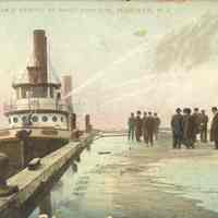 Postcard: Fire Boat, Hoboken, NJ