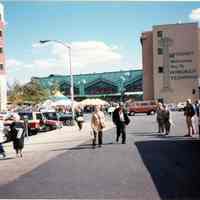 Color photo of the NJ Transit Train Festival, Hoboken 1989.