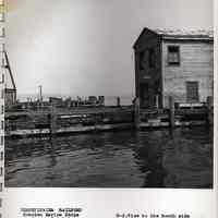 B+W photos, 15, of Pennsylvania R.R. Hoboken Marine Shops, Piers P, Q, R, S, Sept. 28, 1961.