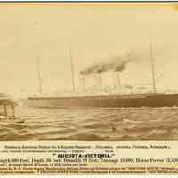 Souvenir card for Hamburg-American Packet Co.