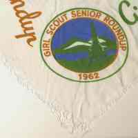 Official Girl Scout scarf for Girl Scout Senior Roundup 1962 belonging to Catherine Ruchovansky, Hoboken, ca. 1962.