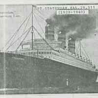 Postcard: S.S. Statendam, 1929-1940.