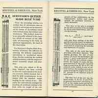          pp 32-33: K & E Surveyor's Duplex Slide Rule N 4102
   