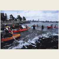 Color photo: "Kayaks" by John F. Conn. Hoboken, no date [2007].