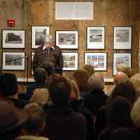 Digital images, 11, of lecture by Dr. Martin Bierbaum at exhibition, From Another Time: Hoboken in the 1970s, HHM, Feb. 11, 2007.