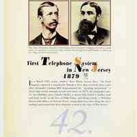          pg 50: 42. First Telephone System in New Jersey 1879
   