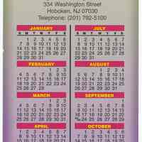 Calendar: Wise Vision & Hearing, 334 Washington Street, Hoboken. 2007.