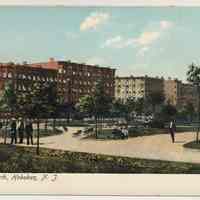 Postcard: 10th Str. Park, Hoboken, N.J. No date, circa 1901-1907.