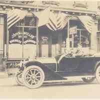 Digital image of sepia-tone photo of the exterior of John Muller