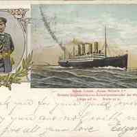 Postcard: Ship "SMS Kaiser Wilhem II", Hoboken, NJ