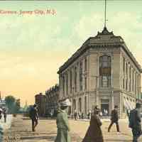 Postcard: Five Corners, Jersey City, NJ