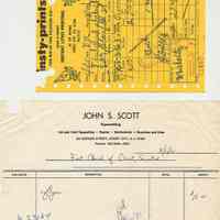          August 10th receipts for typesetting & printing
   