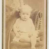 Carte-de-visite of a young baby, Hoboken, n.d., ca. 1870s-1880s.