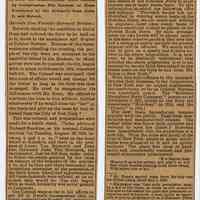 Article: HOBOCAN HACKINGH. Ferryboats; ferry. Extract from Winfield, published in Hoboken newspaper, Jan. 21, 1896.