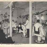 Postcard: YMCA Barber Shop, Hoboken, NJ