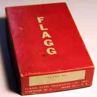 Box: Flagg Steel Products Co., Inc., Hoboken, N.J. No date, circa 1950-1970.