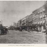 B+W photo of Washington St. looking south from Third St., Hoboken, ca. 1907-1908.