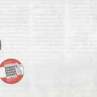 Political campaign literature "Hoboken United" issued on behalf of David Roberts and slate in his campaign for Hoboken Mayor, 2001.