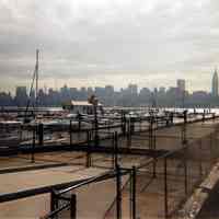 Color photos, 2, of Hoboken Yacht Club marina, pier 13 & finger pier south of marina, Hoboken, n.d., ca. 2002-2004.