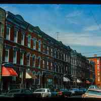          Color slide of eye-level view of row houses on Park between 12th & 13th looking NW picture number 1
   