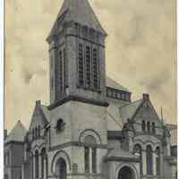 Postcard: First Baptist Church, Hoboken, N.J. Postmarked Aug. 14, 1914.