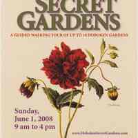 Postcard: Secret Gardens Tour. June 1, 2008.