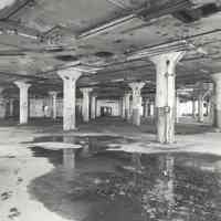 Digital image of B+W photo of former Maxwell House Coffee plant interior, Manufacturing Building, 4th floor, Hoboken, 2003.