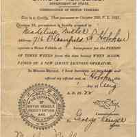 State of New Jersey temporary driver