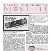 Hoboken Historical Museum Newsletter [Second Series], Volume 17, Number 1, Winter 2011.