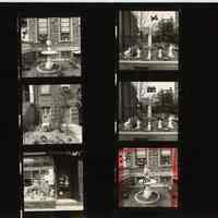 B+W negative contact sheet of images of Hoboken taken by John Conn. no date, [1976].