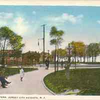 Postcard: River View Park, Jersey City, NJ