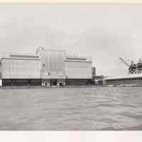 Digital image of B+W photo of the Hoboken waterfront, Hoboken, circa 1987.