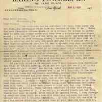TLS from Robert B. Davis, Davis Baking Powder, N.Y., to Belle McCrea, Pittsburgh, Pa., March 15, 1897.