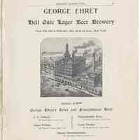          pg 13: Ad George Ehret Hell Gate Lager Beer Brewery, N.Y.
   