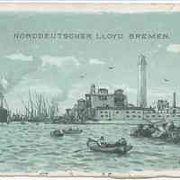 Postcard: Norddeutscher Lloyd Bremen. Port Said. No date, circa 1907-1914; unposted.