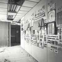 Digital image of B+W photo of former Maxwell House Coffee plant interior, Silo Building, 2nd floor, Hoboken, 2003.