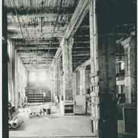 B+W photo of buildings, interiors and exteriors, of the Bethlehem Steel Shipyard, Hoboken Division, no date (ca 1990.)