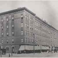 B+W copy photo of the southeast corner of Twelfth and Washington Streets, Hoboken, circa 1893.