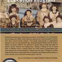 Brochure: Education Program. Hoboken Historical Museum. Fall 2012.