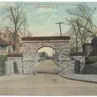 Postcard: 8th Street Entrance to Castle Point, Hoboken, N.J. No date, circa 1907-1917; unposted.