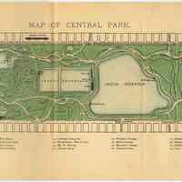          foldout map of Central Park opposite page [238] (as published in 1891)
   