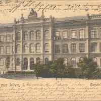 Color Postcard: Vienna postcard sent to Prof. M. Loewy, Hoboken, NJ, 1911