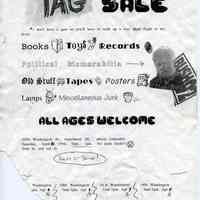 Signs, 45, for gate, yard, sidewalk or moving sales, various places in Hoboken, various dates in 1994.