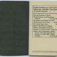          inside front cover (1912 calendar); pg [1] table of contents
   