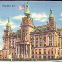 Postcard: City Hall, Jersey City, NJ